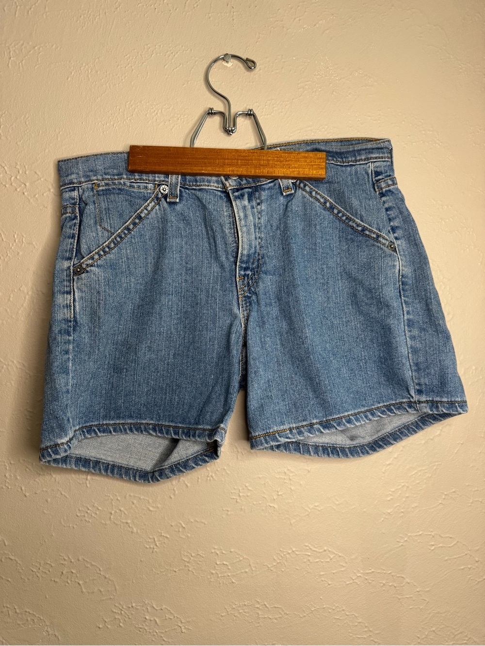 Levi's Light Blue Vintage-Style Denim Shorts